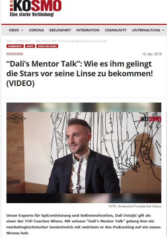 Dali's Mentor Talk: Wie es ihm gelingt die Stars vor seine Linse zu bekommen!
